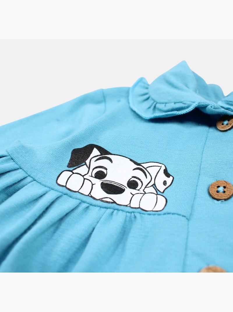 Disney - ensemble tunique et legging imprimés, finitions volantées Bleu - Kiabi