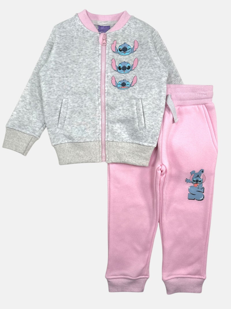 Disney - Ensemble Veste et pantalon de jogging fille Lilo et Stitch Gris - Kiabi