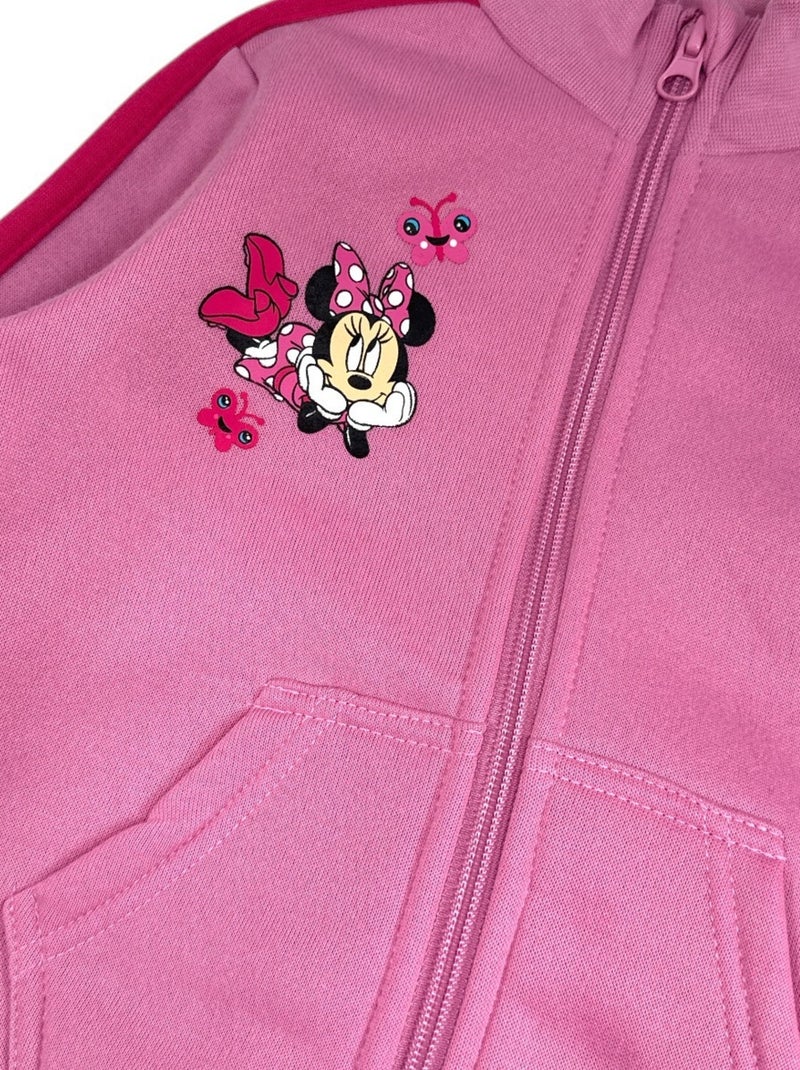 Disney - Ensemble Veste et pantalon de jogging fille Minnie Rose - Kiabi