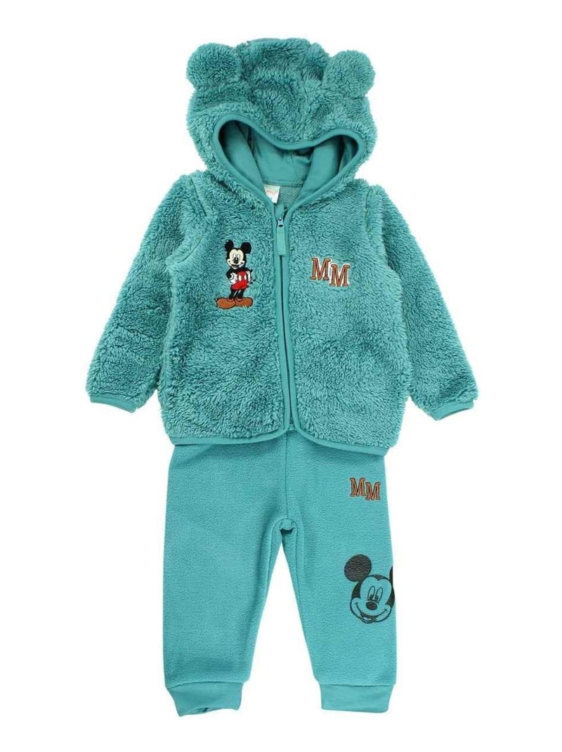 Disney - Ensemble ​​Veste pantalon bébé garçon Imprimé Le Roi Lion Bleu - Kiabi
