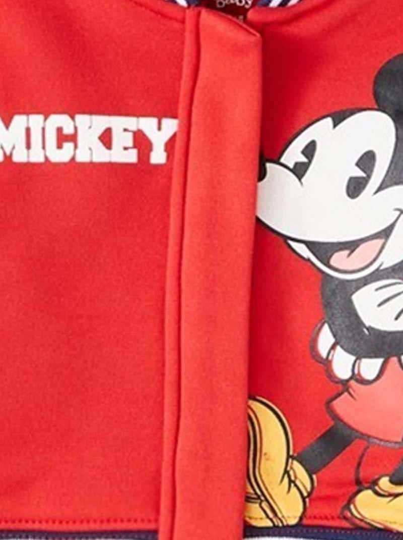 Disney - Ensemble ​​Veste pantalon Imprimé Mickey Rouge - Kiabi