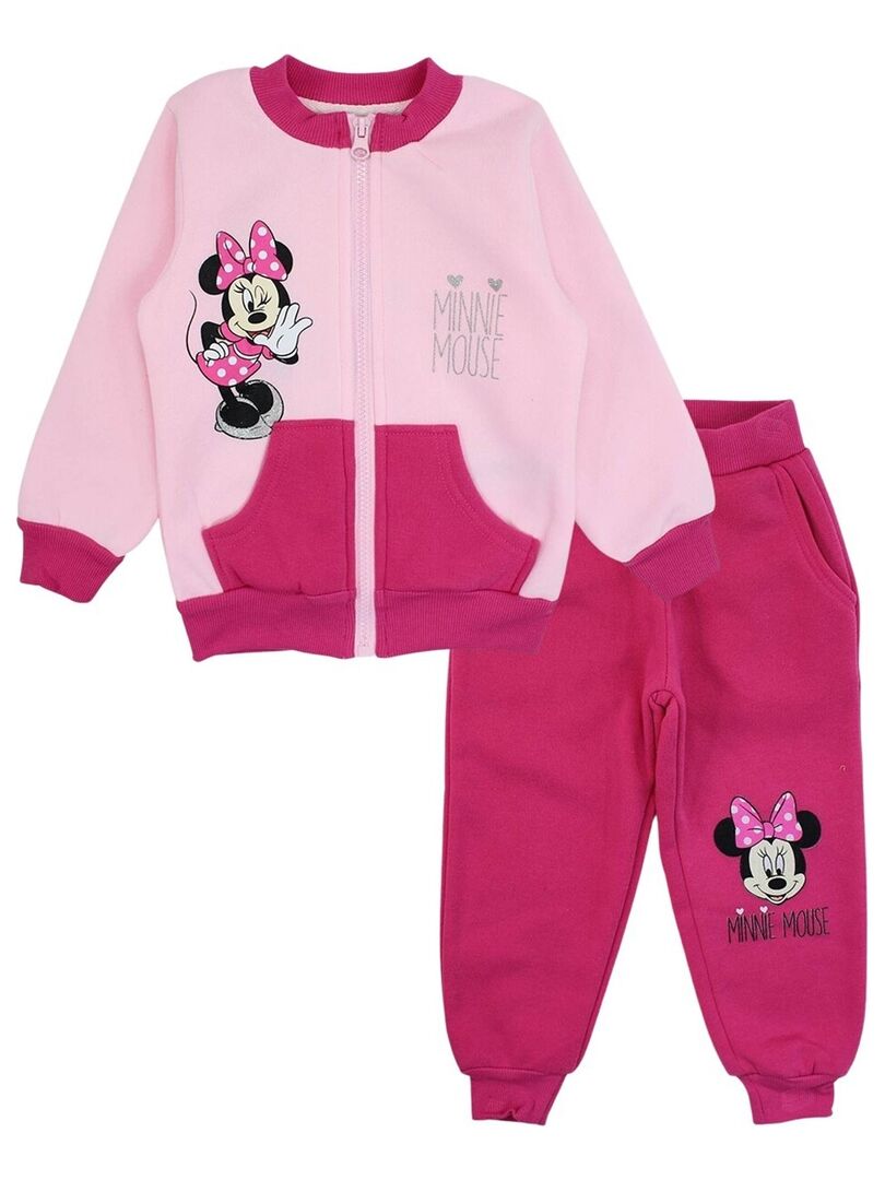 Disney Ensemble Veste sweat pantalon fille Imprime Minnie