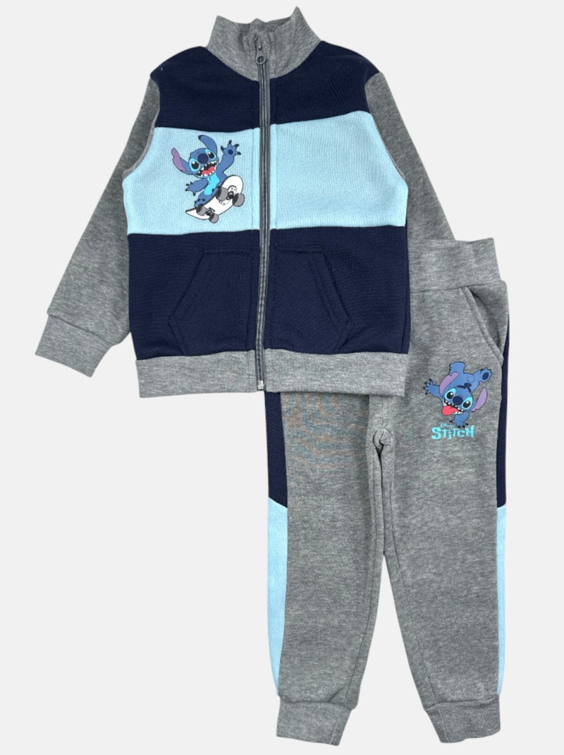 Disney - ​​Ensemble ​​Veste sweat pantalon Imprimé Lilo Et Stitch Gris - Kiabi