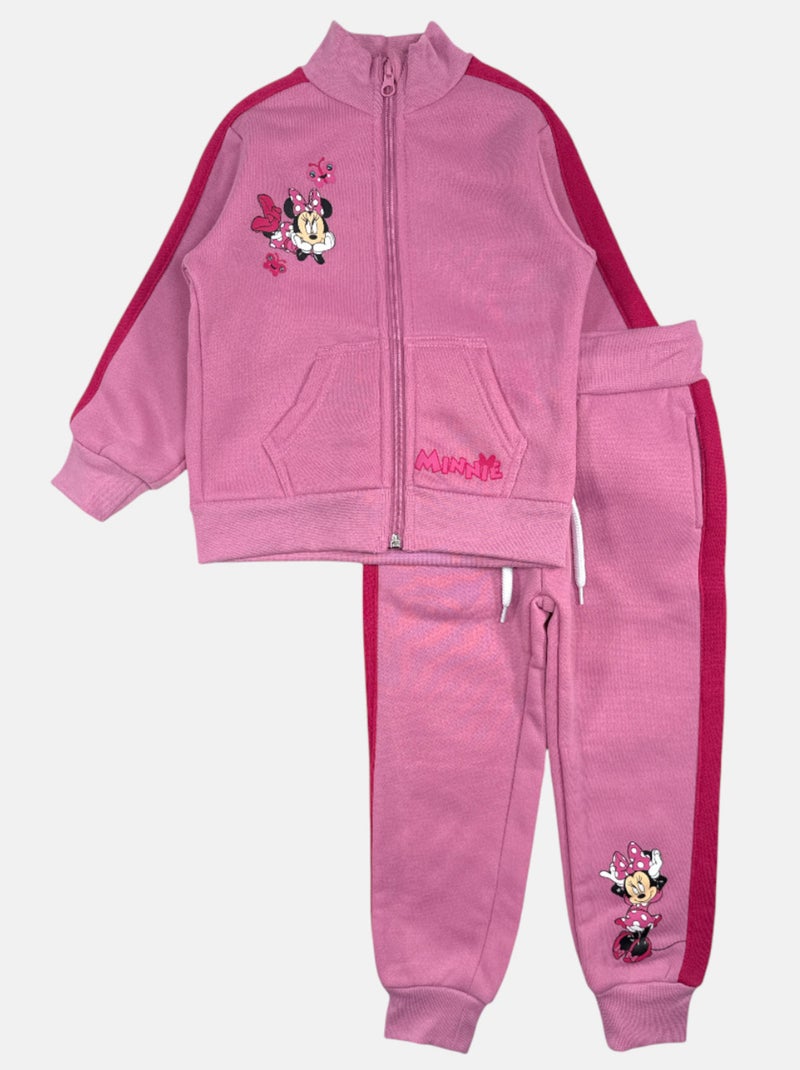 Disney - ​​Ensemble ​​Veste sweat pantalon Imprimé Minnie Rose - Kiabi