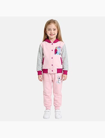 Disney - ensemble veste teddy boutonnée et pantalon de jogging, finitions bord-côte
