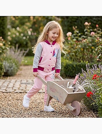 Disney - ensemble veste teddy boutonnée et pantalon de jogging, finitions bord-côte