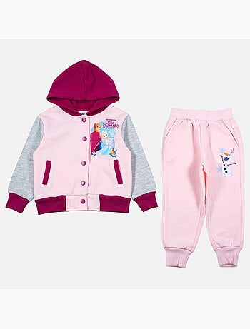 Disney - ensemble veste teddy boutonnée et pantalon de jogging, finitions bord-côte
