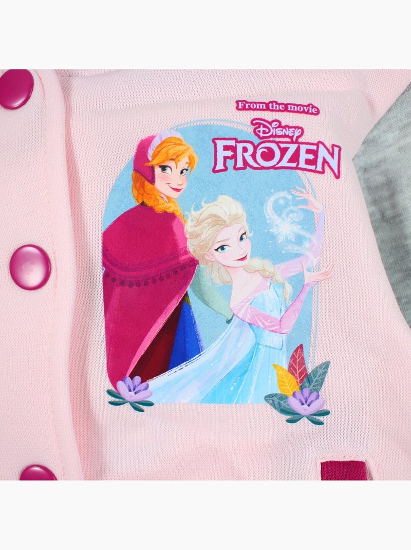 Disney - ensemble veste teddy boutonnée et pantalon de jogging, finitions bord-côte Rose - Kiabi