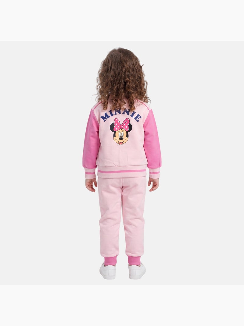 Disney - ensemble veste teddy boutonnée et pantalon de jogging Rose clair - Kiabi
