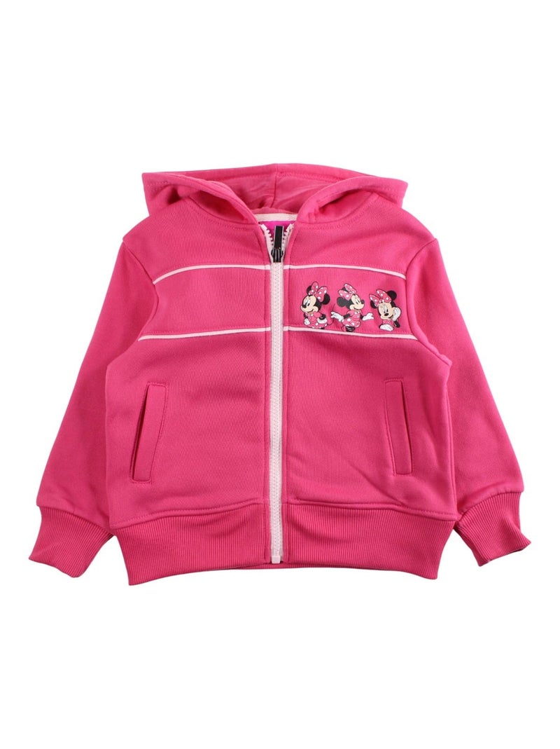 Disney - ensemble veste zippée à capuche et pantalon de jogging Rose fushia - Kiabi