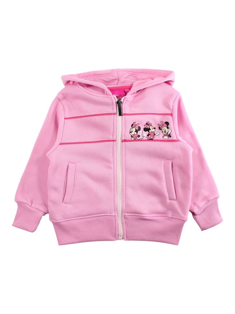 Disney - ensemble veste zippée à capuche et pantalon de jogging Rose - Kiabi