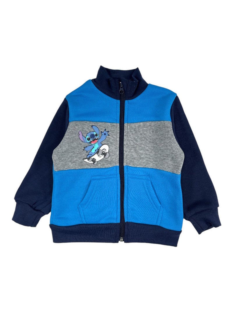 Disney - ensemble veste zippée col montant et pantalon de jogging Bleu marine - Kiabi