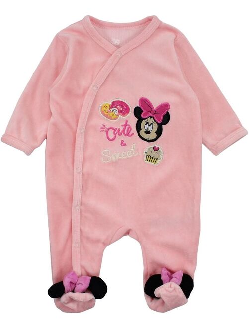 Disney - Grenouillere bébé fille imprimé Minnie en coton - Kiabi