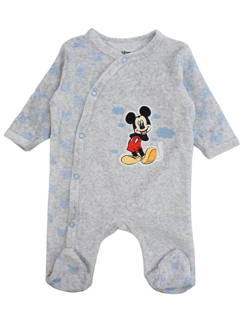 Disney - Grenouillere bébé garçon imprimé Mickey en coton - Kiabi
