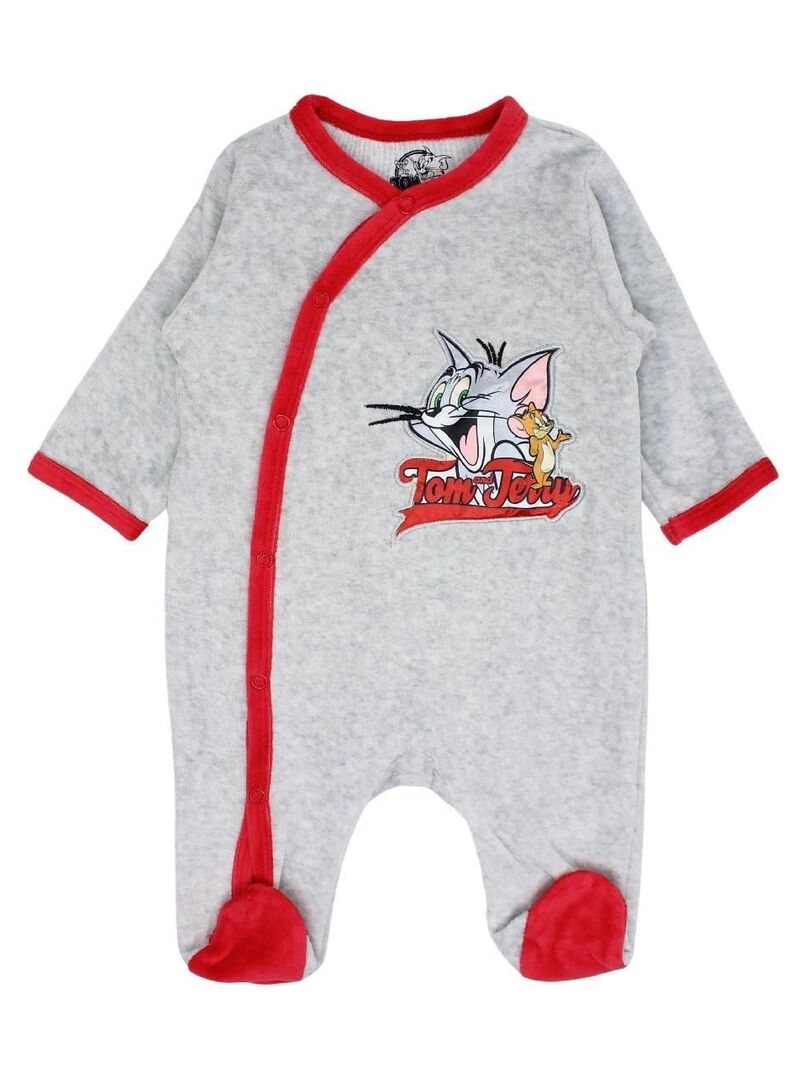 Disney - Grenouillere bébé garçon imprimé Tom et Jerry en coton