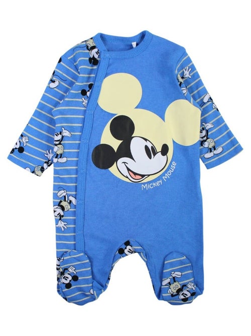 Disney - Grenouillere imprimé Mickey en coton - Kiabi