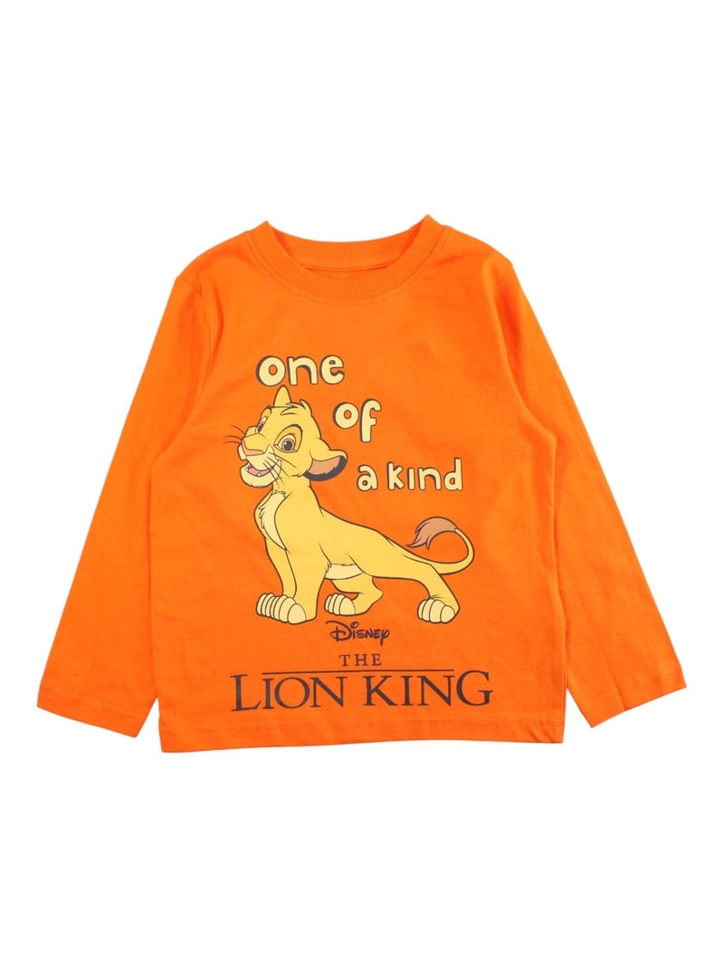 Disney - Haut et bas de pyjama en coton Orange - Kiabi