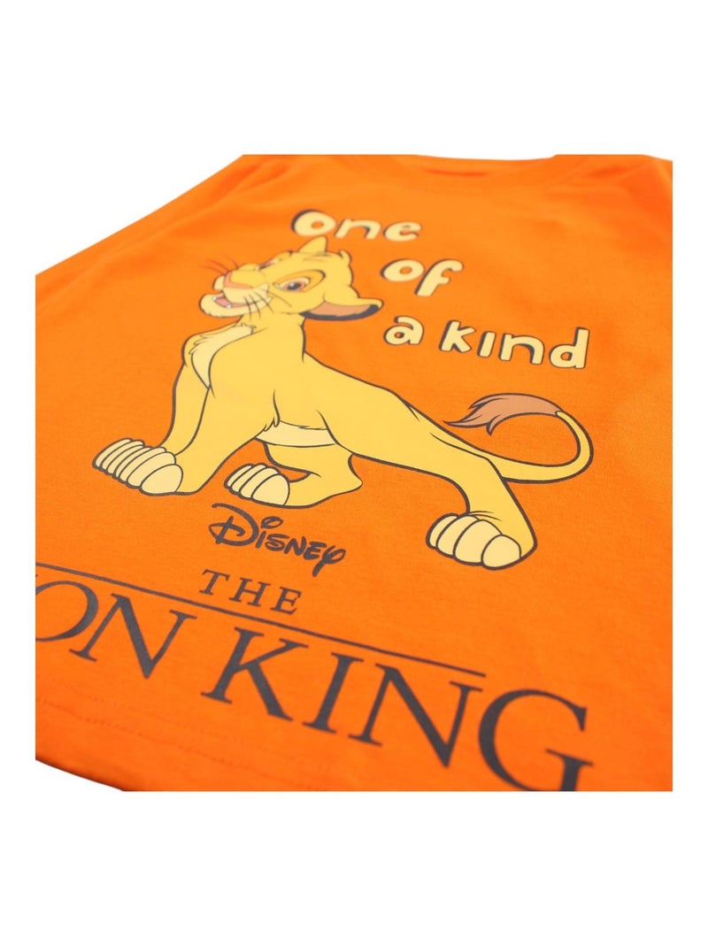 Disney - Haut et bas de pyjama en coton Orange - Kiabi