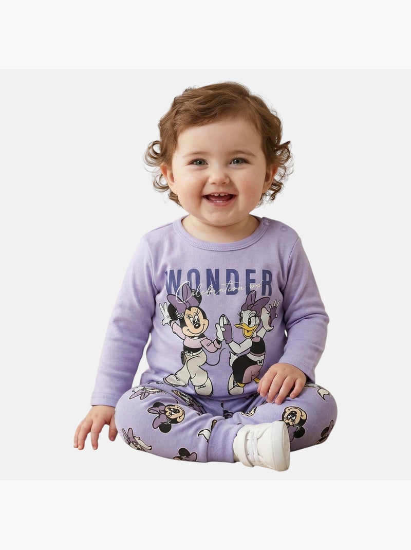 Disney - Haut manches longues et pantalon avec motifs Violet - Kiabi