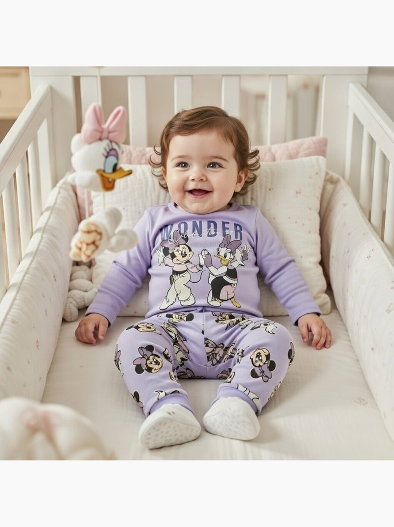 Disney - Haut manches longues et pantalon avec motifs Violet - Kiabi