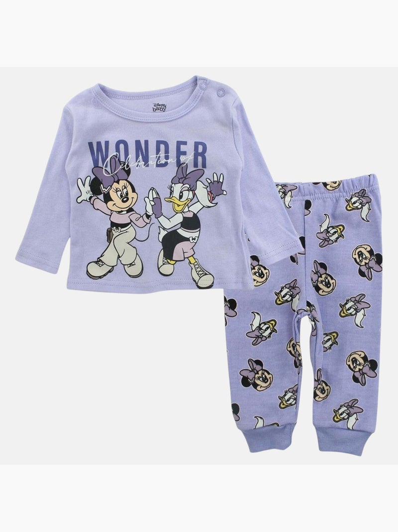 Disney - Haut manches longues et pantalon avec motifs Violet - Kiabi