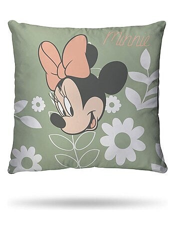 DISNEY - Housse de couette Minnie 140x200 cm - 100% Coton - Vert