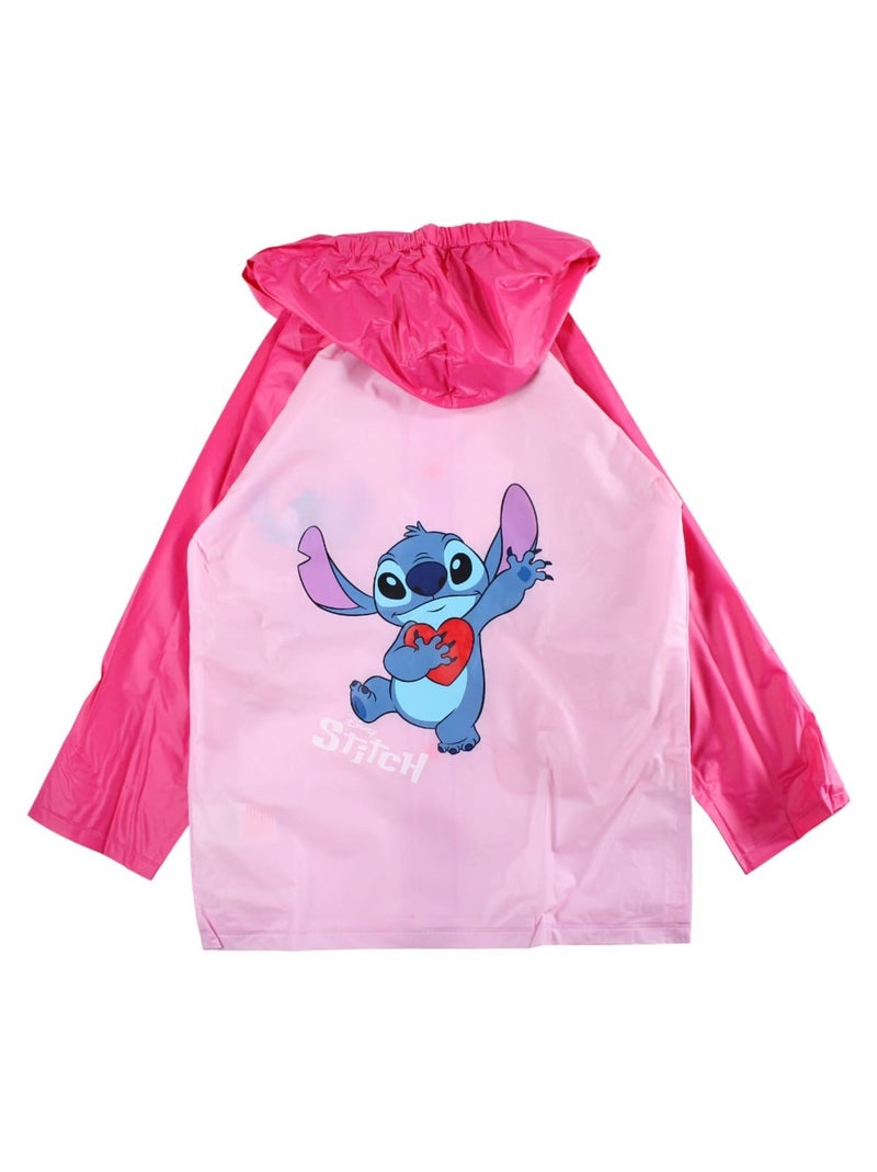 Disney - Imperméable de pluie Lilo et Stitch fille Rose clair - Kiabi