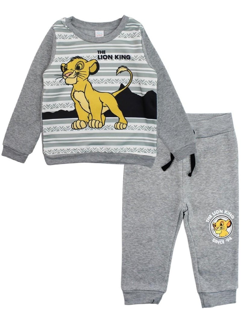 Disney - Jogging bébé garçon imprimé Le Roi Lion Gris - Kiabi