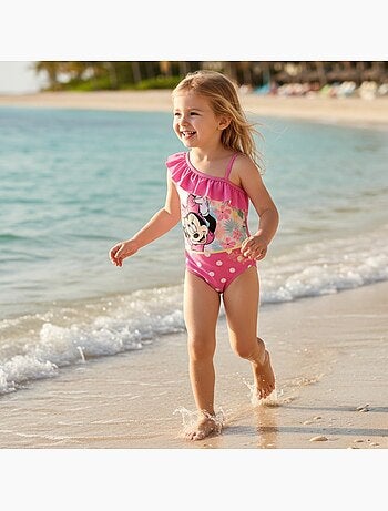 Disney - maillot de bain 1 pièce asymétrique à pois