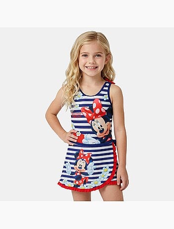 Disney - Maillot de bain 1 pièce avec jupe et imprimé