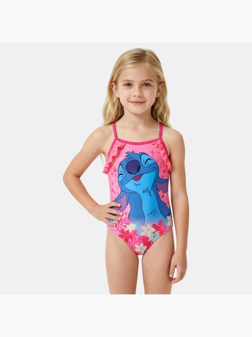 Disney - Maillot de bain 1 pièce avec jupe et imprimé - Kiabi
