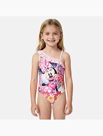 Disney - Maillot de bain 1 pièce avec volant et imprimé fille