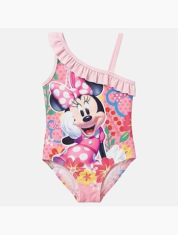 Disney - Maillot de bain 1 pièce avec volant et imprimé fille