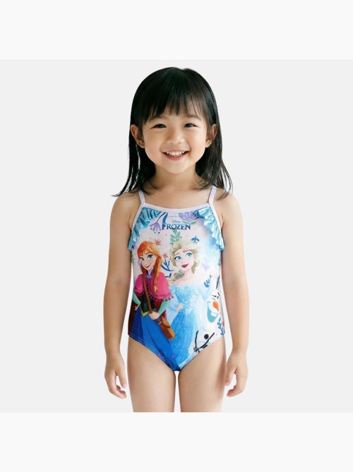 Disney - maillot de bain 1 pièce imprimé, finitions volantées et fines bretelles - Kiabi Disney - maillot de bain 1 pièce imprimé, finitions volantées et fines bretelles - Kiabi