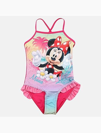 Disney - maillot de bain 1 pièce imprimé, finitions volantées et fines bretelles