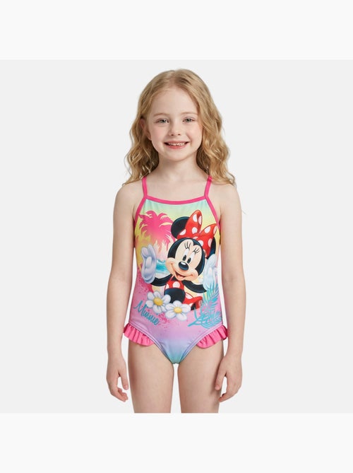 Disney - maillot de bain 1 pièce imprimé, finitions volantées et fines bretelles - Kiabi Disney - maillot de bain 1 pièce imprimé, finitions volantées et fines bretelles - Kiabi