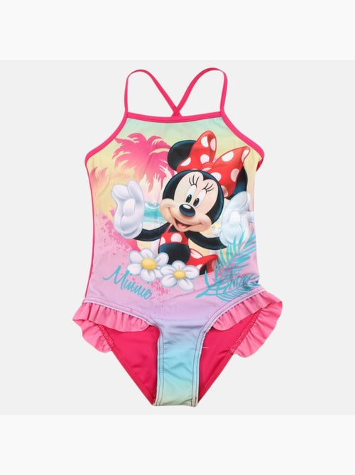 Disney - maillot de bain 1 pièce imprimé, finitions volantées et fines bretelles - Kiabi Disney - maillot de bain 1 pièce imprimé, finitions volantées et fines bretelles - Kiabi
