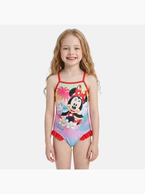 Disney - maillot de bain 1 pièce imprimé, finitions volantées et fines bretelles - Kiabi Disney - maillot de bain 1 pièce imprimé, finitions volantées et fines bretelles - Kiabi