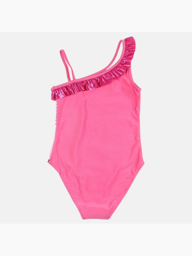 Disney - maillot de bain 1 pièce imprimé, finitions volantées Rose - Kiabi