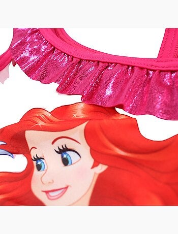 Disney - maillot de bain 1 pièce imprimé, finitions volantées