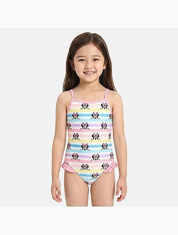 Disney - maillot de bain 1 pièce rayé imprimé