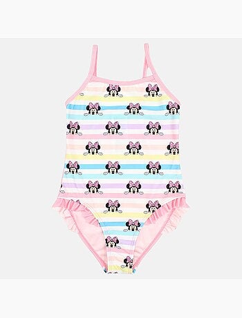 Disney - maillot de bain 1 pièce rayé imprimé