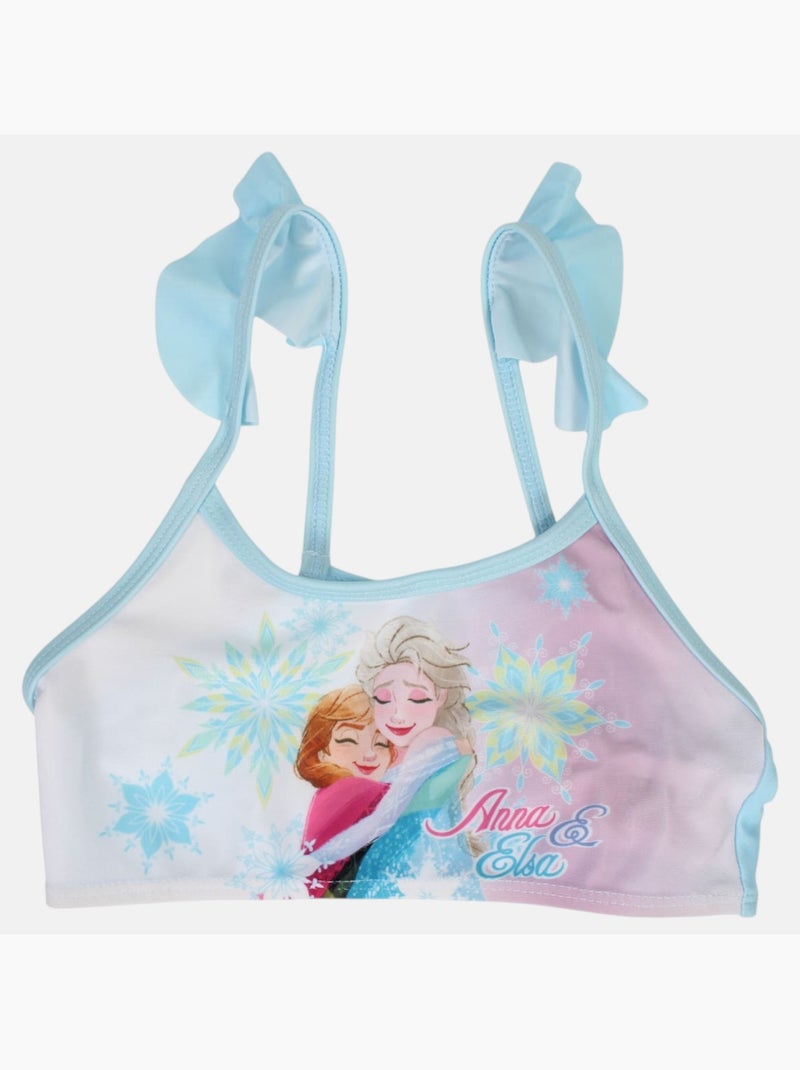 Disney - maillot de bain 2 pièces à volants imprimé Bleu - Kiabi