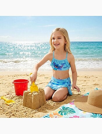 Disney - Maillot de bain 2 pièces avec jupe et motifs