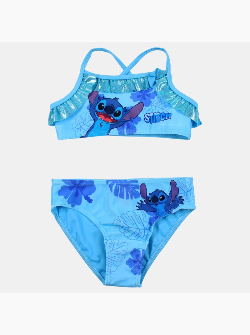 Disney - Maillot de bain 2 pièces avec jupe et motifs Bleu - Kiabi