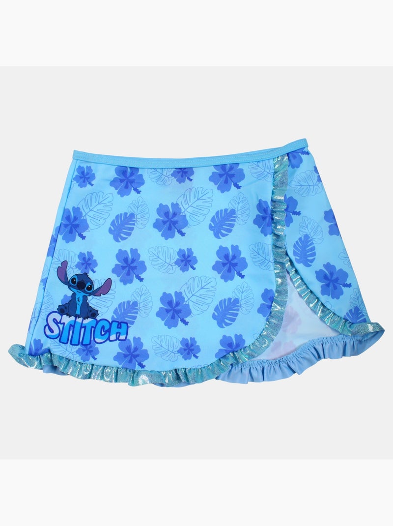 Disney - Maillot de bain 2 pièces avec jupe et motifs Bleu - Kiabi