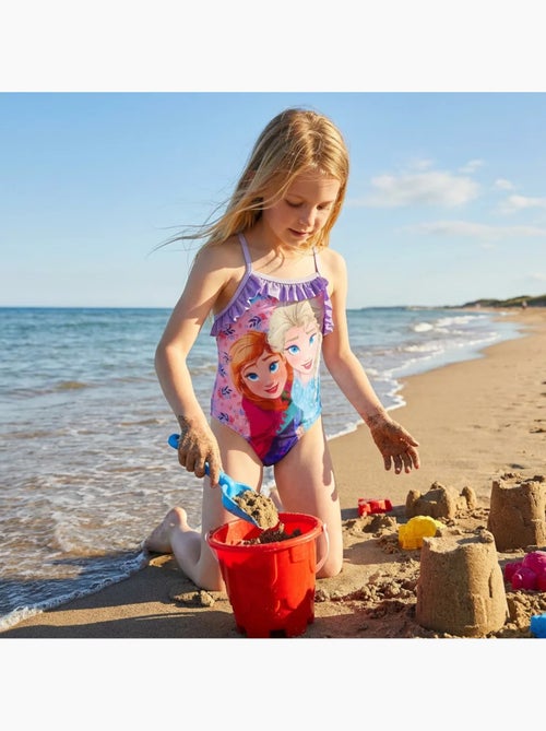 Disney - Maillot de bain 2 pièces avec jupe motifs - Kiabi