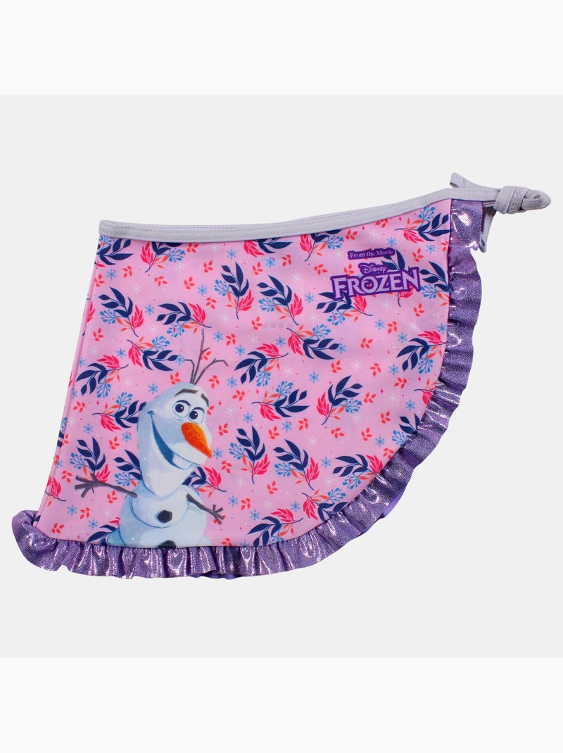 Disney - Maillot de bain 2 pièces avec jupe motifs Mauve - Kiabi