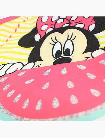 Disney - Maillot de bain bébé fille 1 pièce jaune à rayures avec volant motif personnage