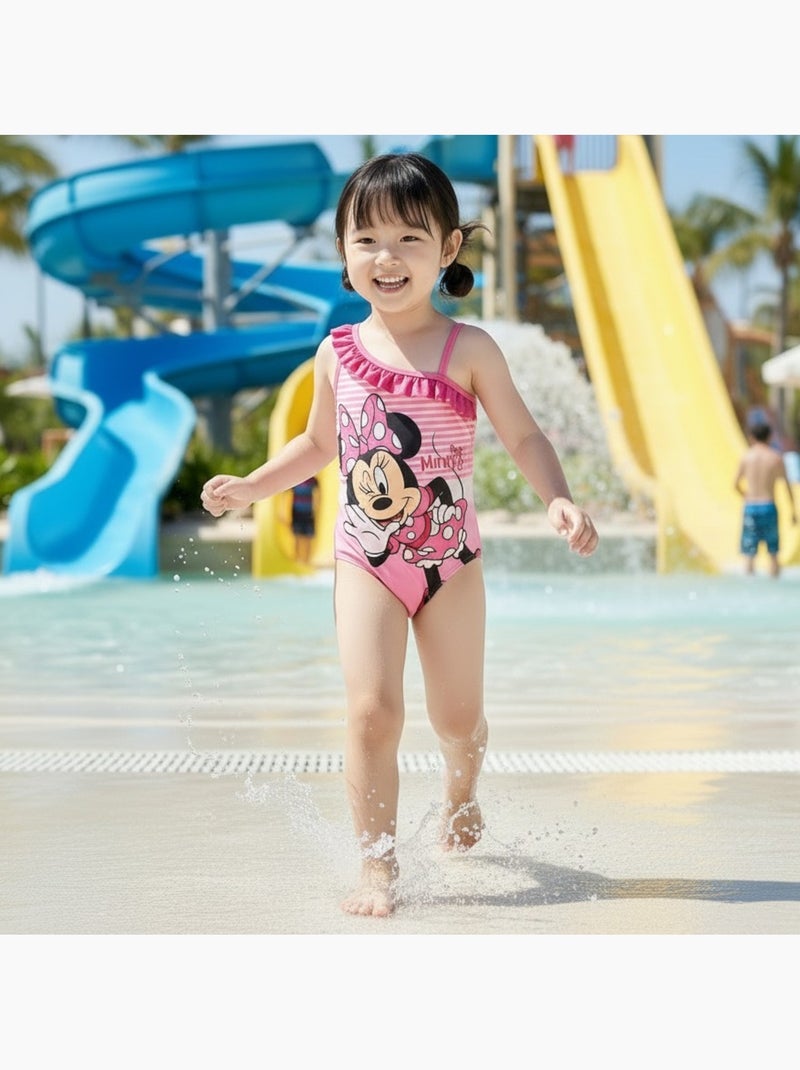 Disney - Maillot de bain enfant imprimé Rose - Kiabi